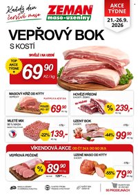 ZEMAN MASO-UZENINY leták - Od pondělí 21.9.2026