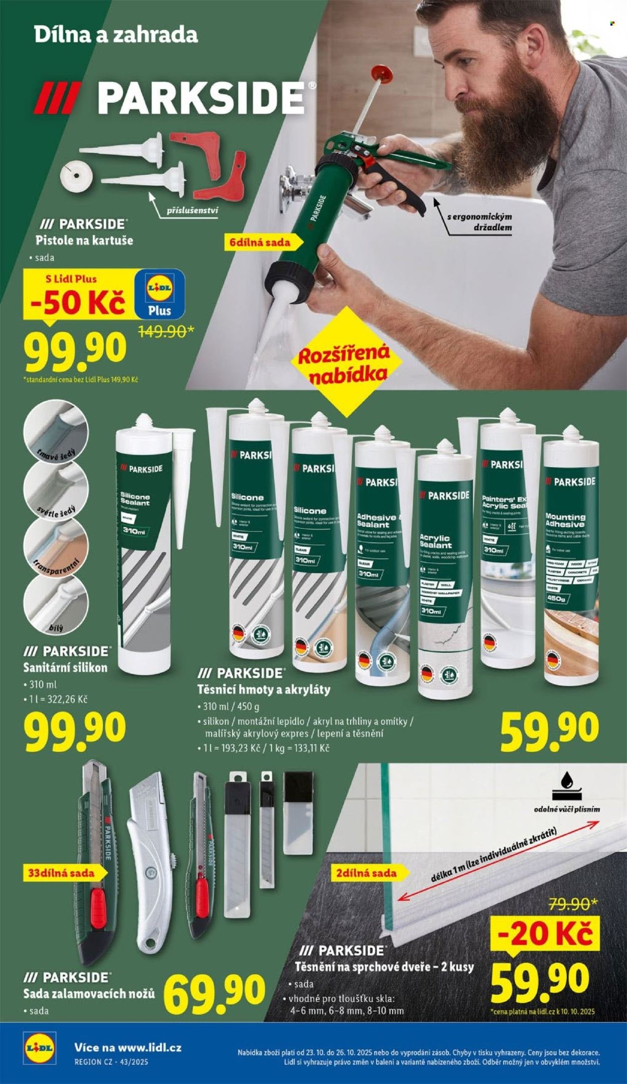 LIDL leták - Spotřební zboží (2025-10-20 - 2025-10-26)
