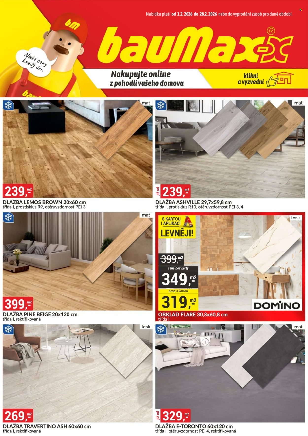 BAUMAX leták - Od neděle 1.2.2026 (2026-02-01 - 2026-02-28)