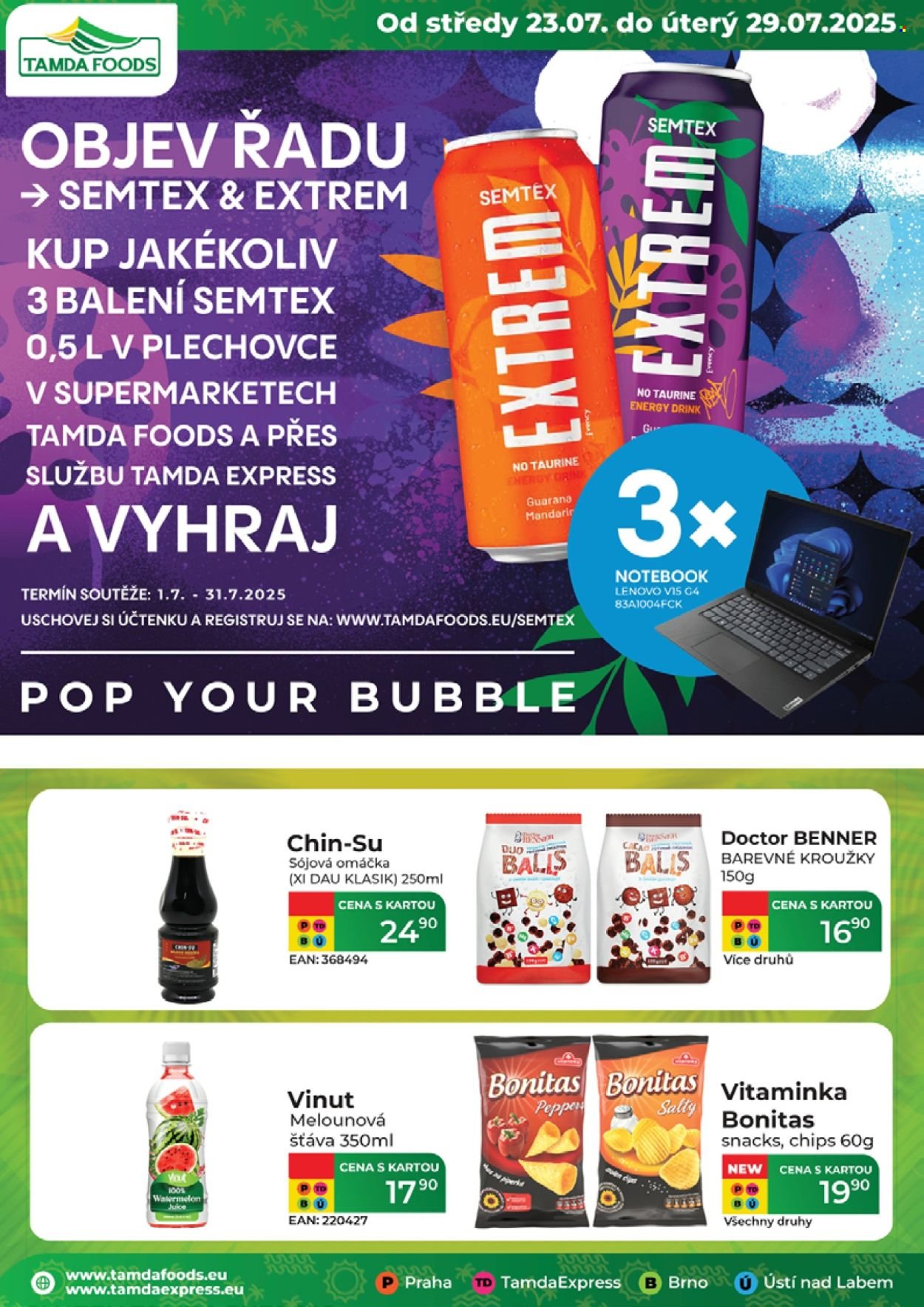 TAMDA FOODS leták - Od středy 23.7.2025 (2025-07-23 - 2025-07-29)