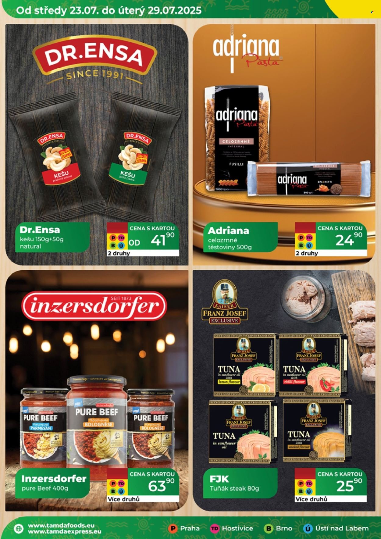 TAMDA FOODS leták - Od středy 23.7.2025 (2025-07-23 - 2025-07-29)