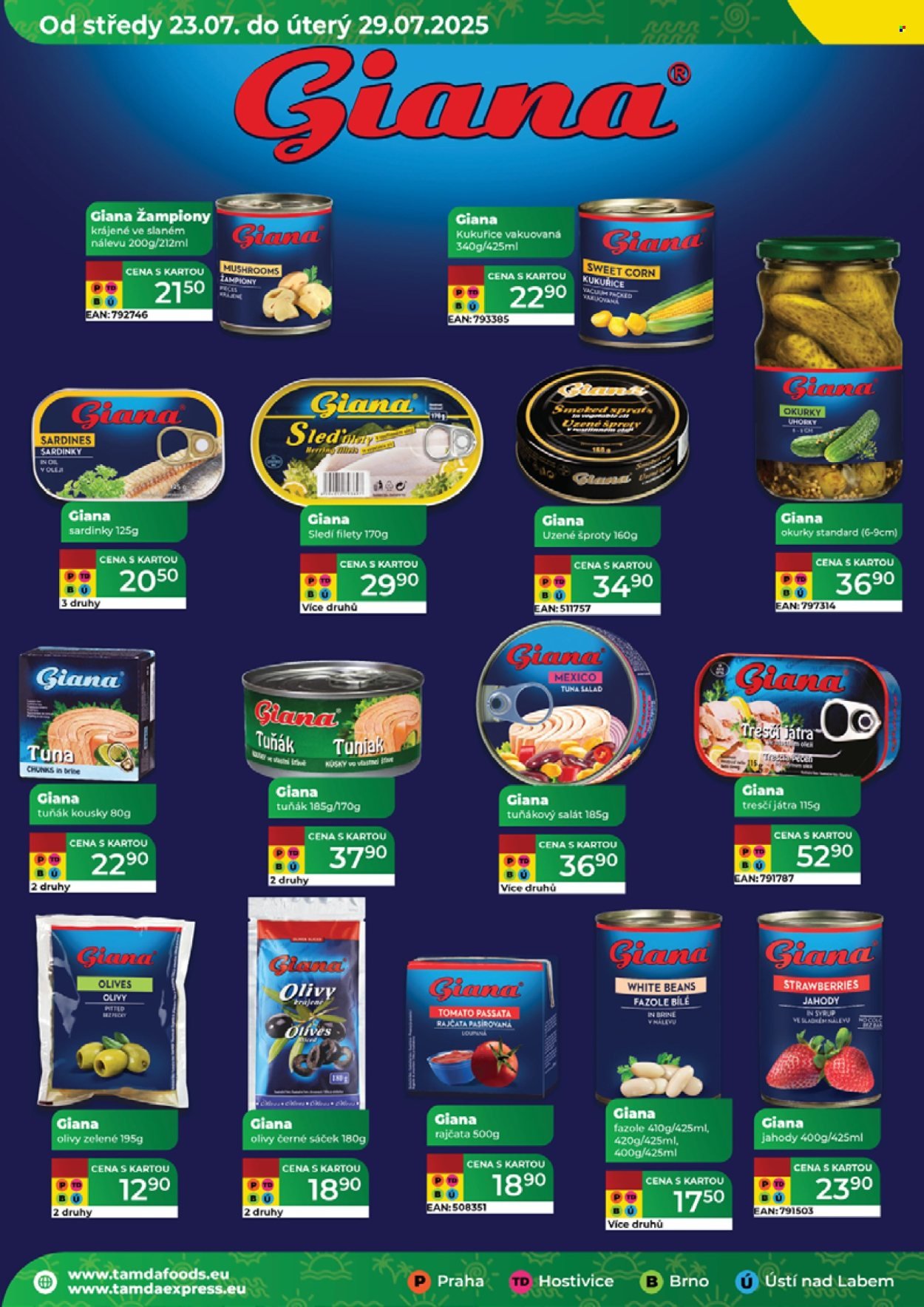 TAMDA FOODS leták - Od středy 23.7.2025 (2025-07-23 - 2025-07-29)