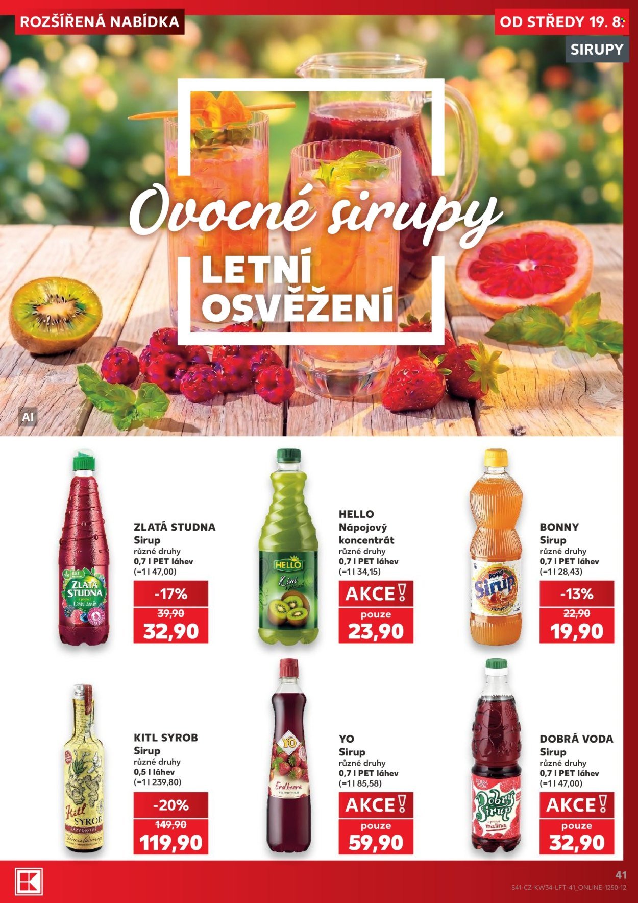 KAUFLAND leták - Od středy 19.8.2026