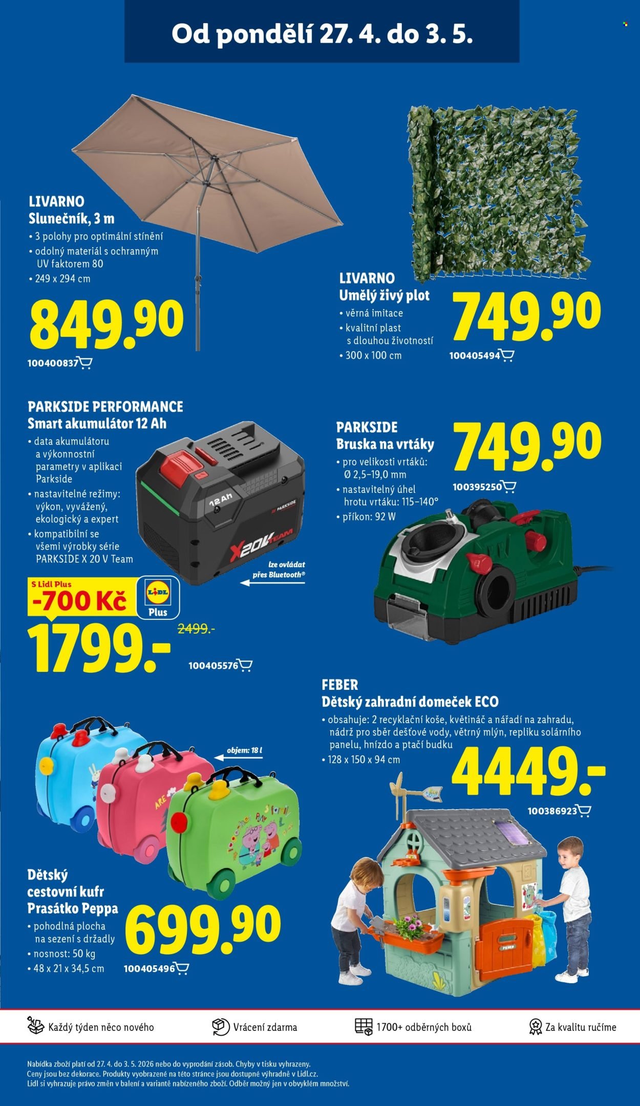 LIDL leták - Spotřební zboží (2026-04-27 - 2026-05-03)