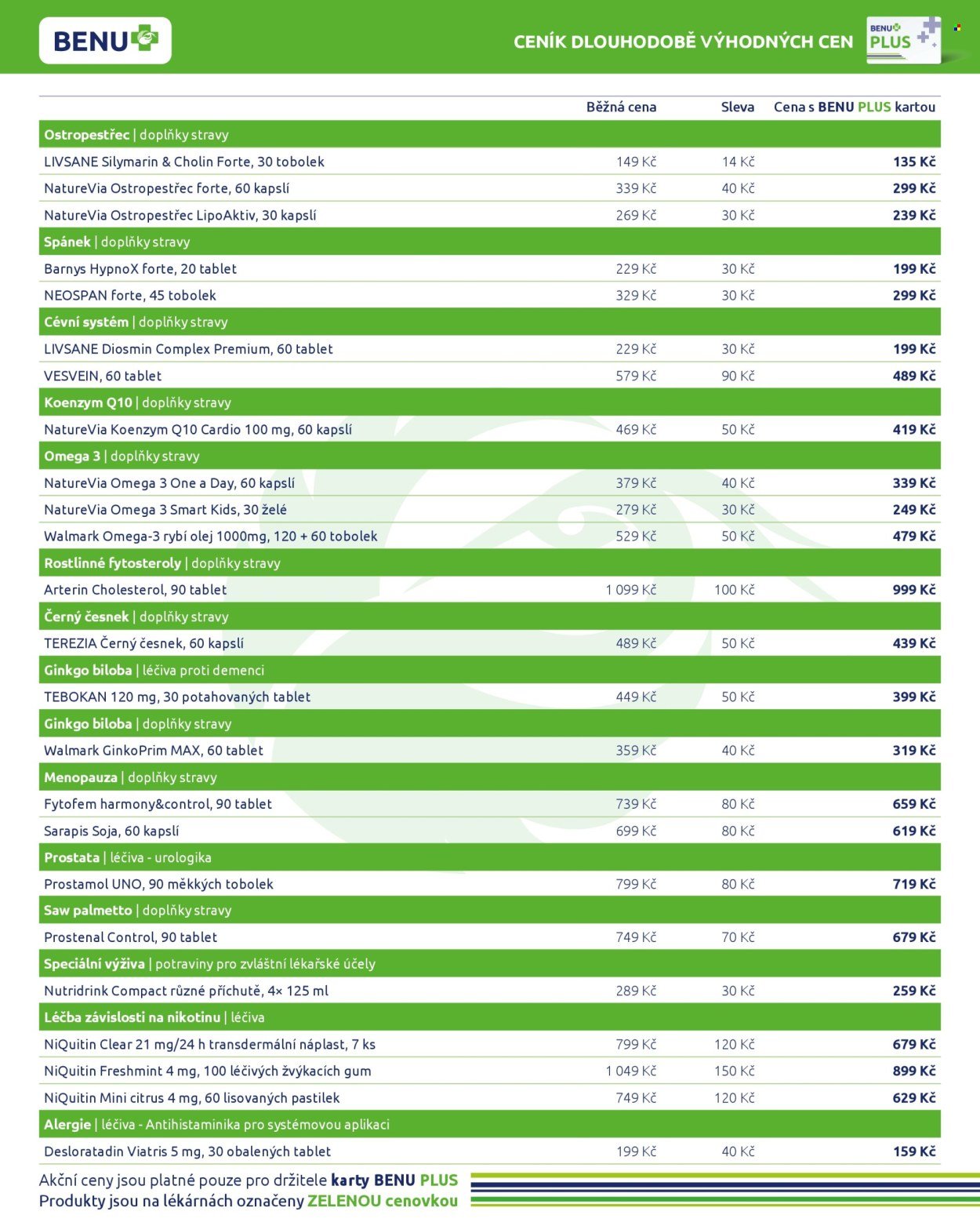BENU LÉKÁRNA leták - Dlouhodobě výhodné ceny (2026-02-01 - 2026-02-28)