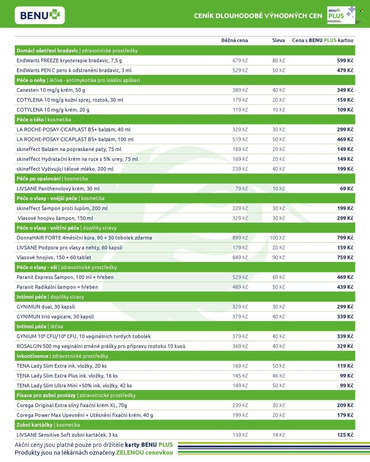 BENU LÉKÁRNA leták - Dlouhodobě výhodné ceny (2026-02-01 - 2026-02-28)