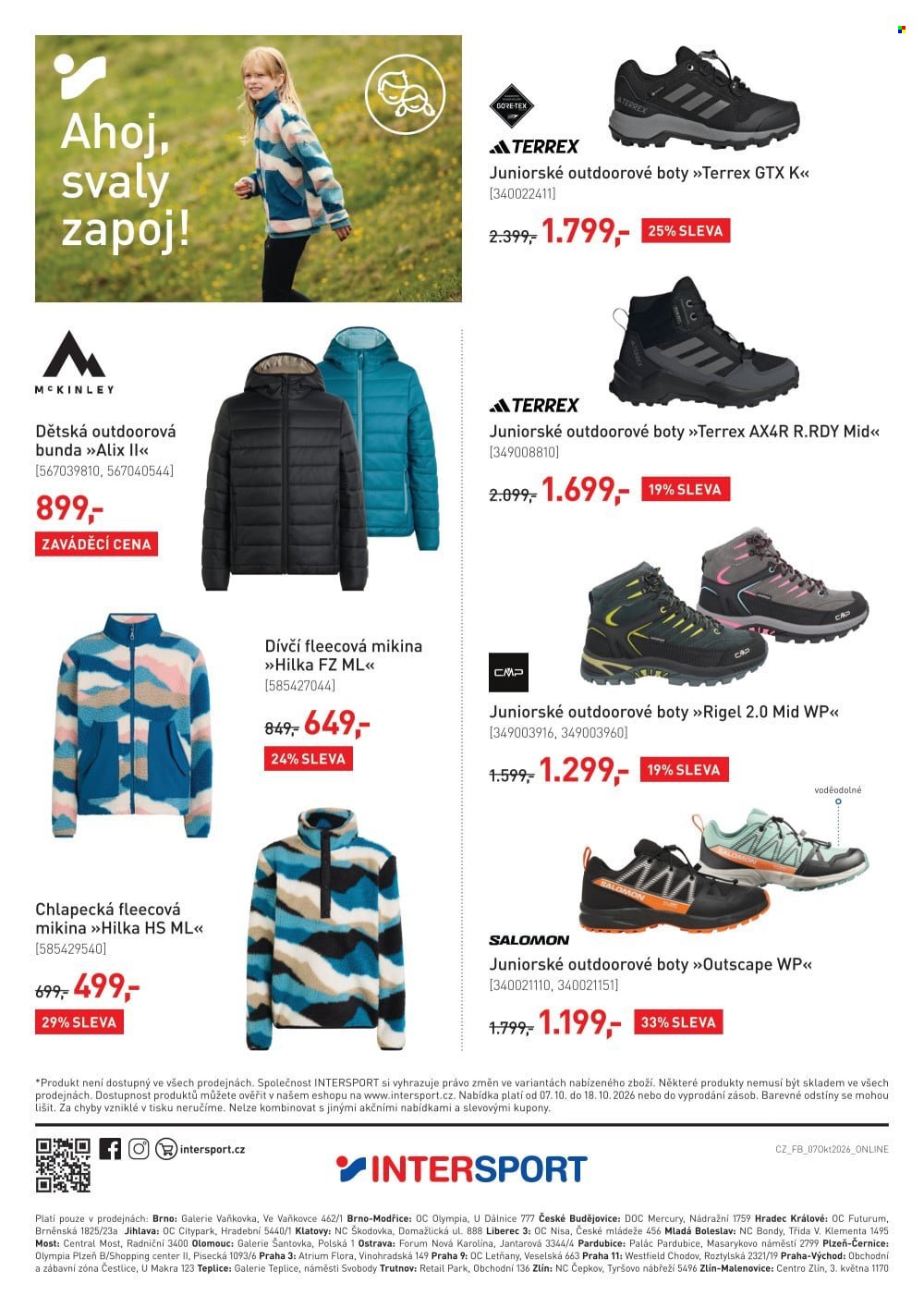 INTERSPORT leták - Od středy 7.10.2026