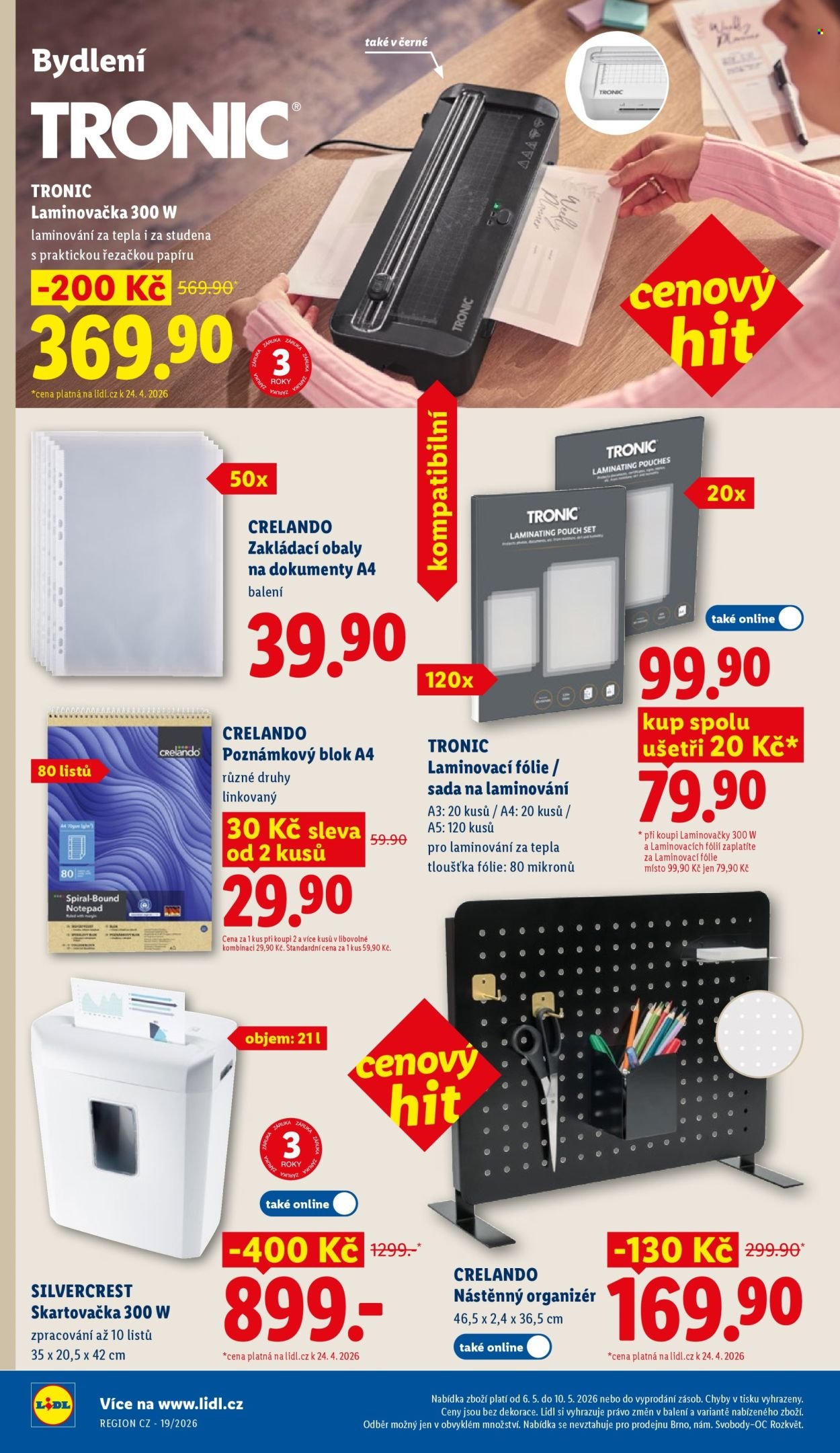 LIDL leták - Spotřební zboží (2026-05-04 - 2026-05-10)