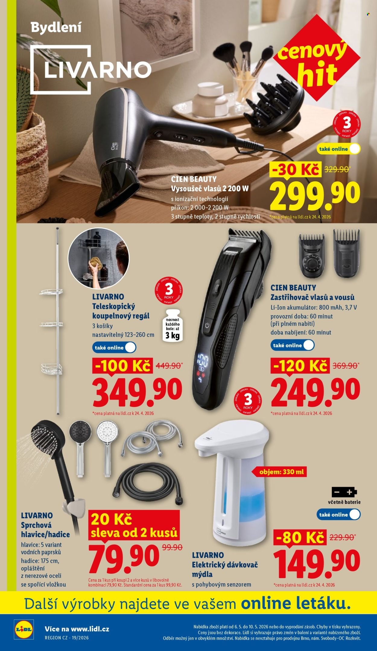 LIDL leták - Spotřební zboží (2026-05-04 - 2026-05-10)