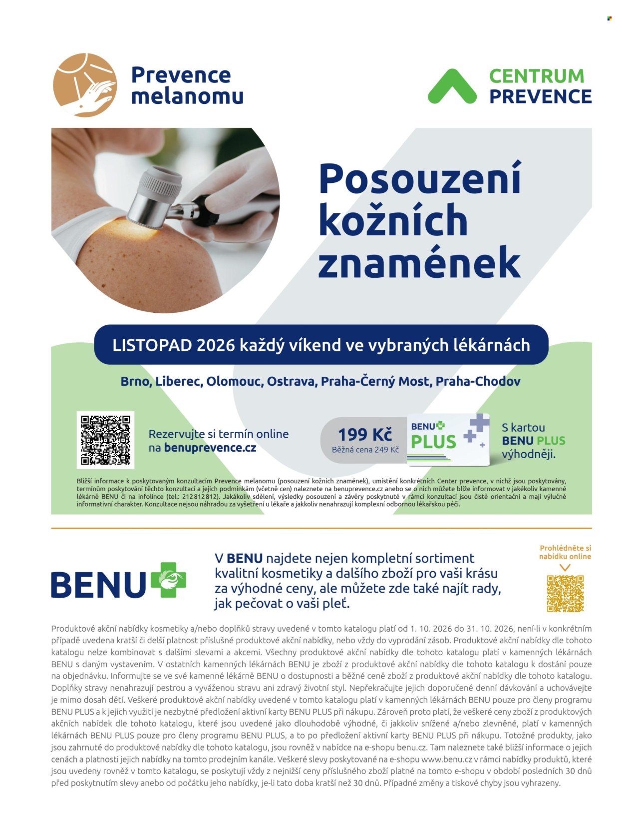 BENU LÉKÁRNA leták - Dermokatalog