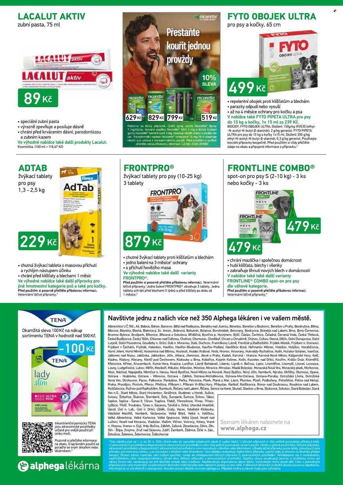 ALPHEGA LÉKÁRNA leták - Od středy 1.4.2026 (2026-04-01 - 2026-04-30)