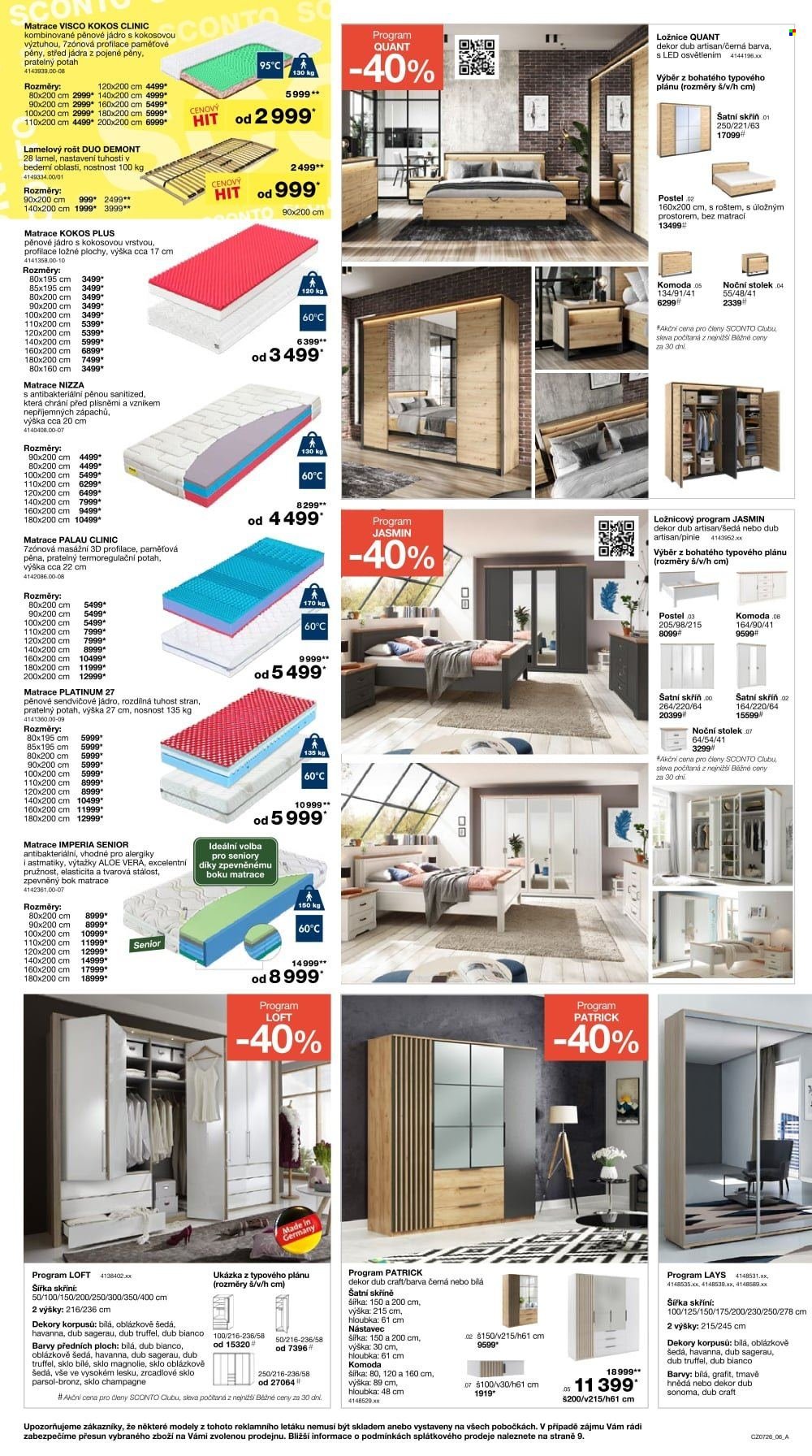 SCONTO NÁBYTEK leták - Až -70% sezónní výprodej! (2026-05-20 - 2026-06-16)