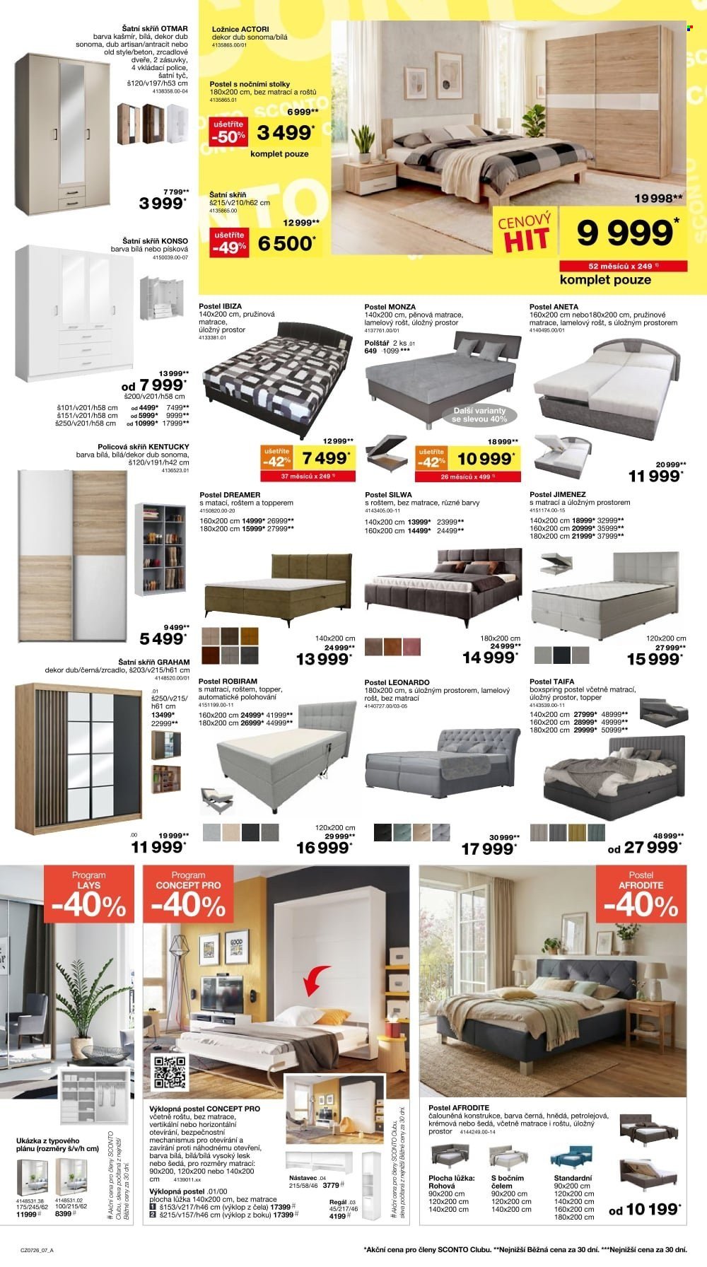 SCONTO NÁBYTEK leták - Až -70% sezónní výprodej! (2026-05-20 - 2026-06-16)