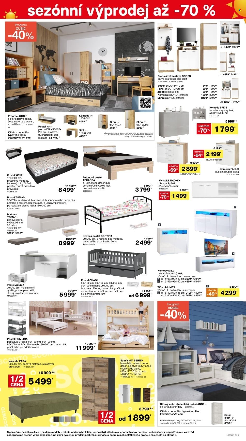 SCONTO NÁBYTEK leták - Až -70% sezónní výprodej! (2026-05-20 - 2026-06-16)