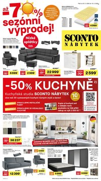SCONTO NÁBYTEK leták - Až -70% sezónní výprodej! (2026-05-20 - 2026-06-16)