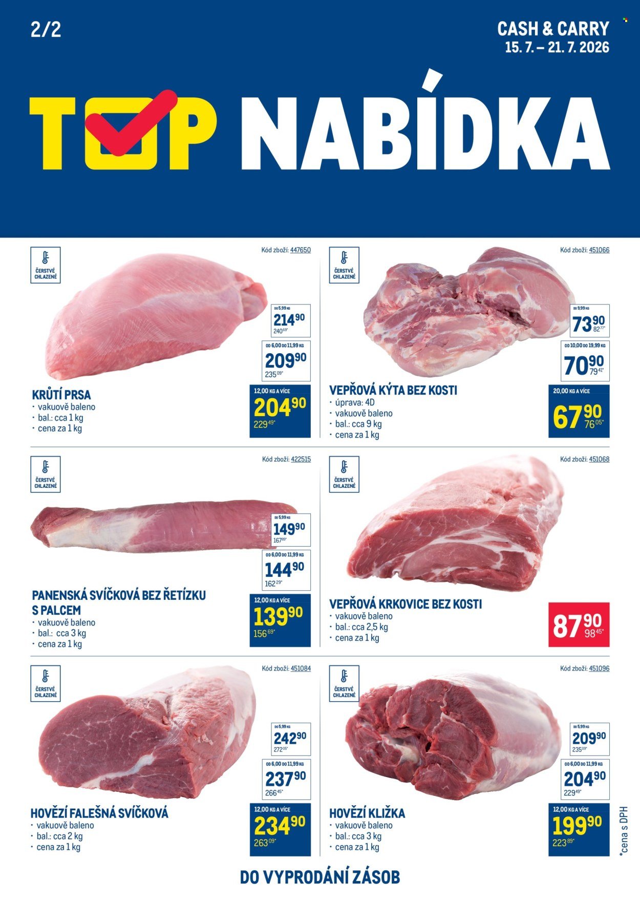 MAKRO leták - TOP maso