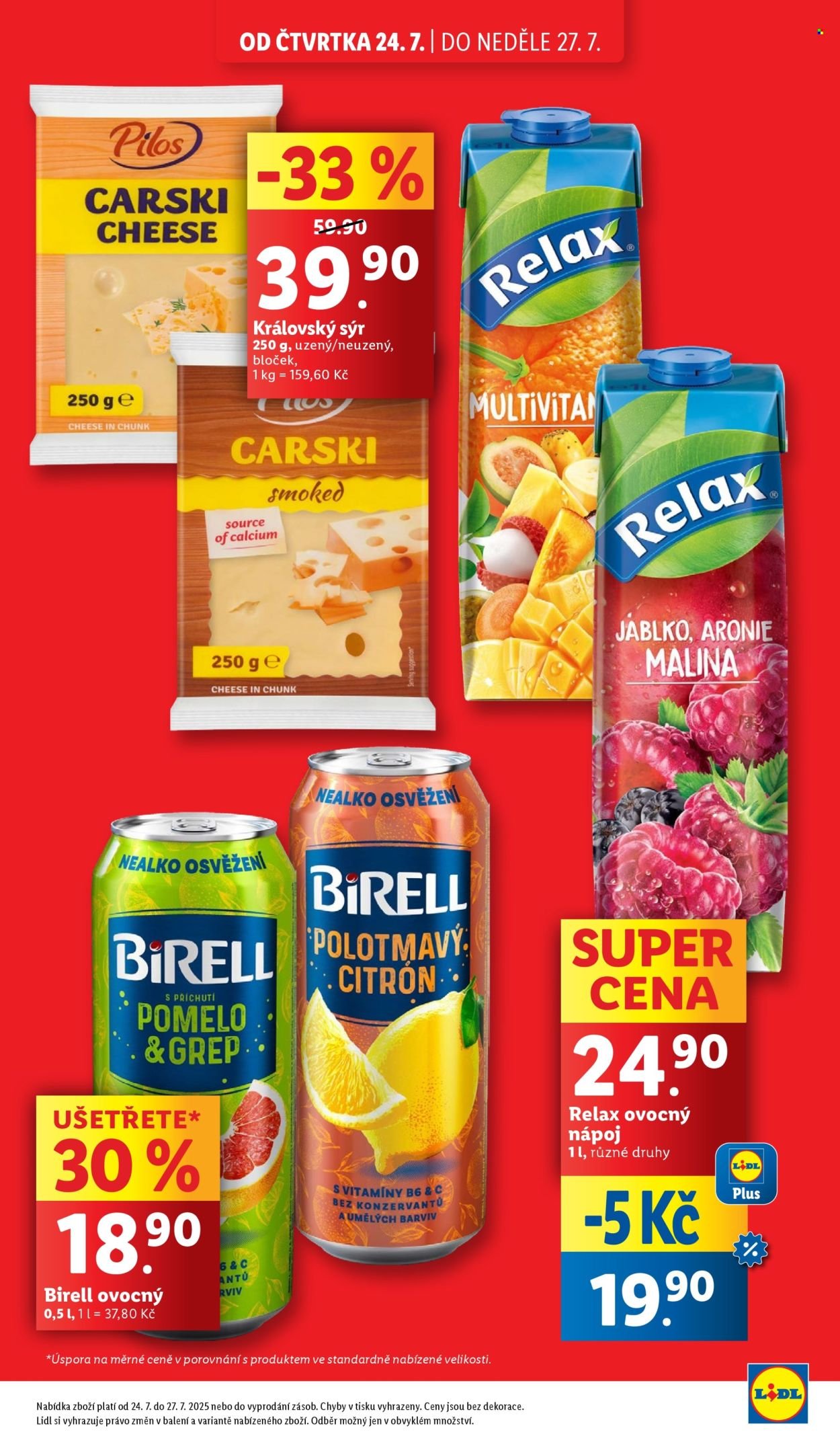 LIDL leták - Od čtvrtka 24.7.2025 (2025-07-24 - 2025-07-27)
