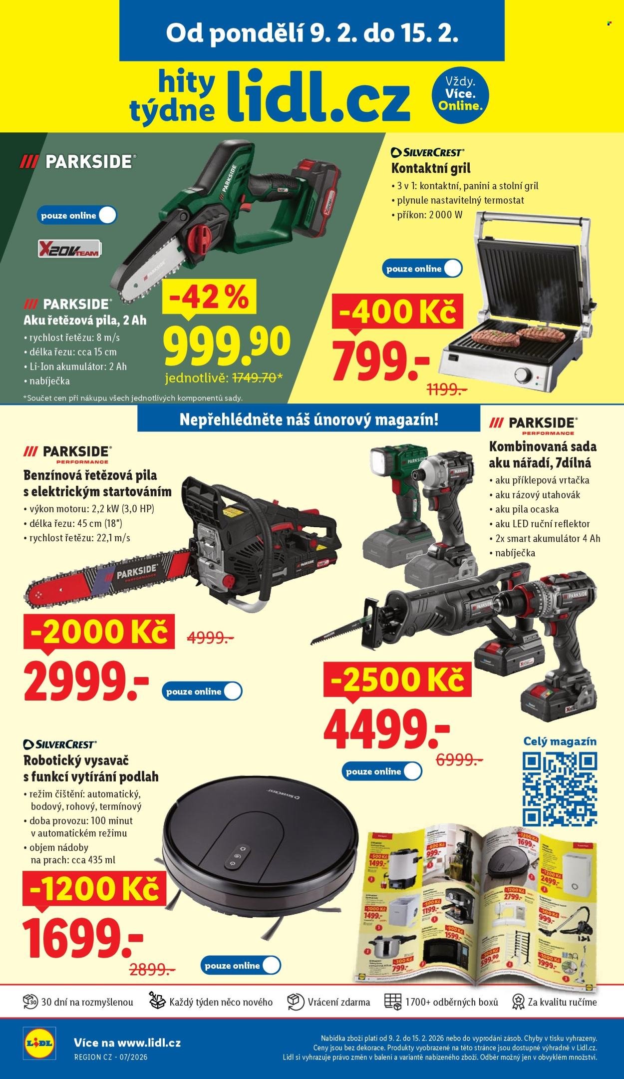 LIDL leták - Hity týdne se slevou až 2500 Kč (2026-02-09 - 2026-02-15)