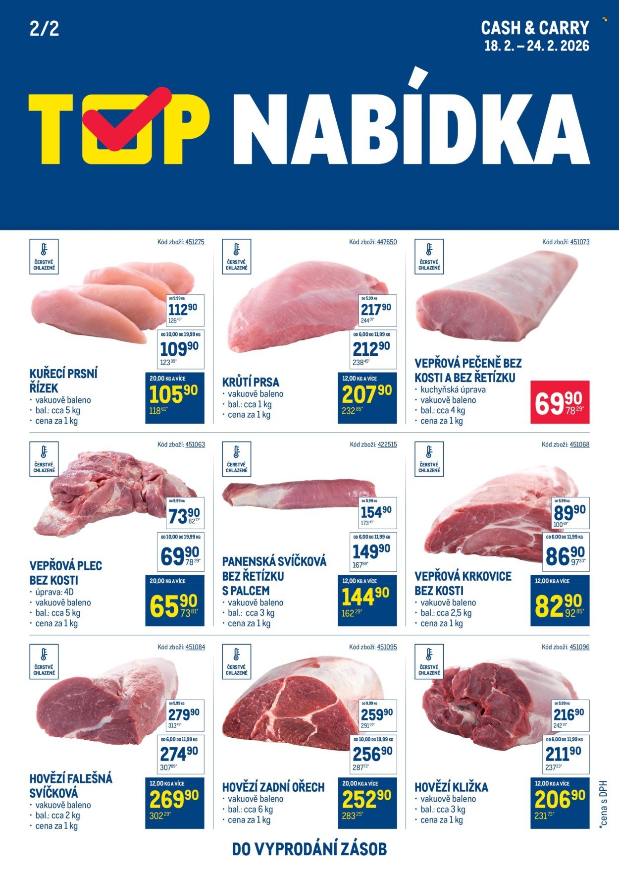 MAKRO leták - TOP maso (2026-02-18 - 2026-02-24)