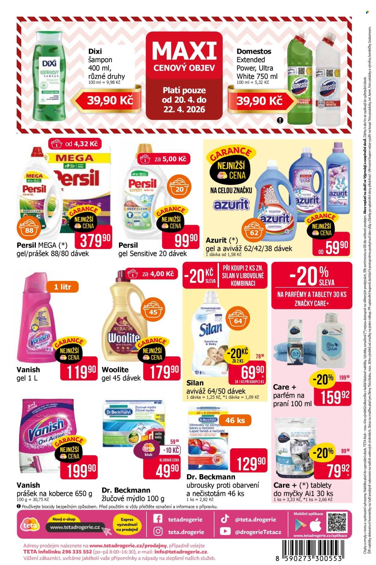 TETA DROGERIE leták - Od čtvrtka 9.4.2026 (2026-04-09 - 2026-04-21)