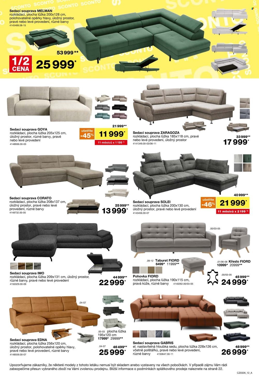 SCONTO NÁBYTEK leták - 1+1 zdarma na matrace, rošty a toppery (2026-02-11 - 2026-03-03)