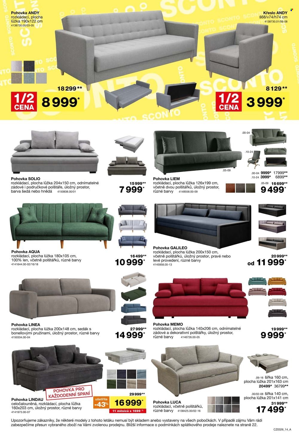 SCONTO NÁBYTEK leták - 1+1 zdarma na matrace, rošty a toppery (2026-02-11 - 2026-03-03)