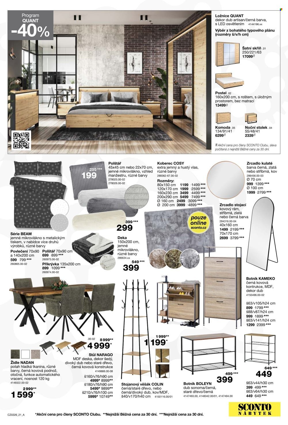 SCONTO NÁBYTEK leták - 1+1 zdarma na matrace, rošty a toppery (2026-02-11 - 2026-03-03)