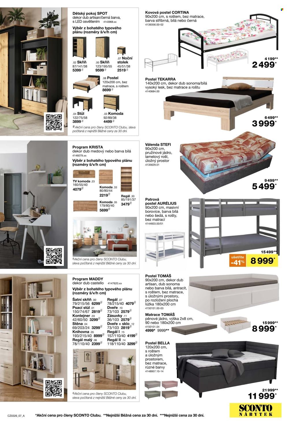 SCONTO NÁBYTEK leták - 1+1 zdarma na matrace, rošty a toppery (2026-02-11 - 2026-03-03)