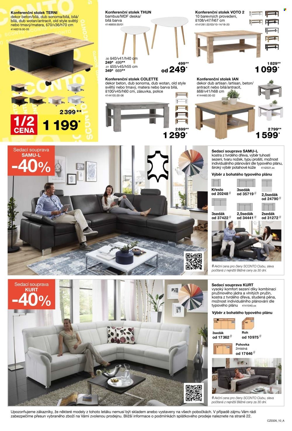 SCONTO NÁBYTEK leták - 1+1 zdarma na matrace, rošty a toppery (2026-02-11 - 2026-03-03)