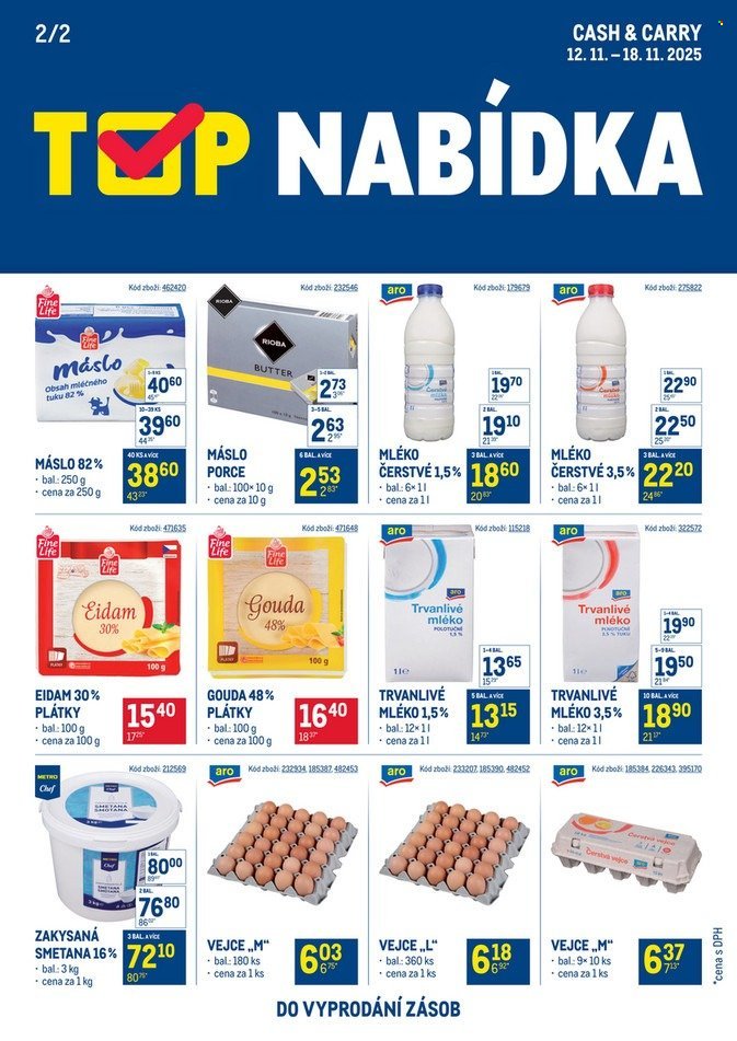 MAKRO leták - TOP mléčné výrobky (2025-11-12 - 2025-11-18)