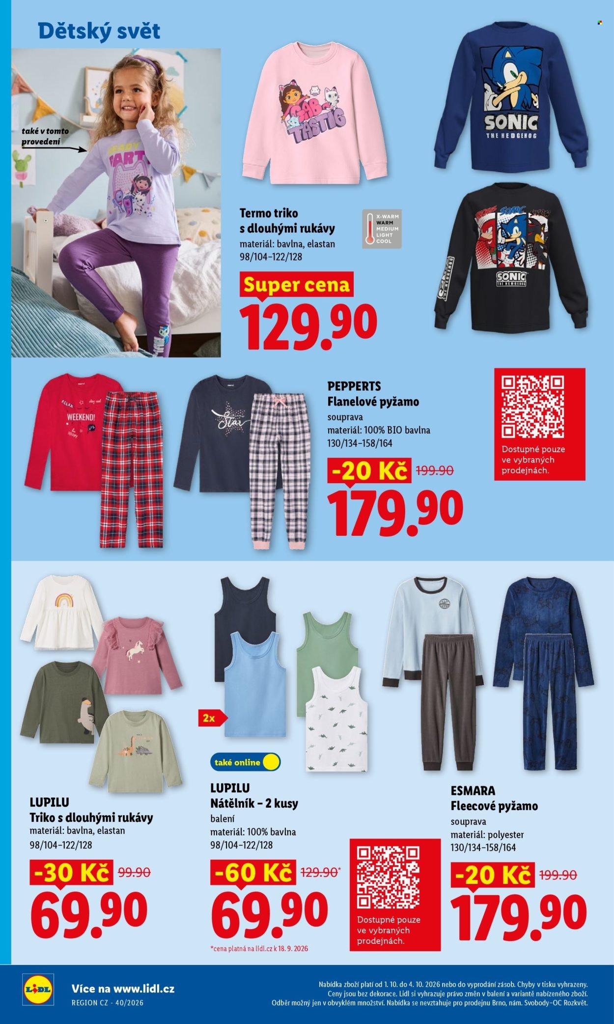 LIDL leták - Spotřební zboží