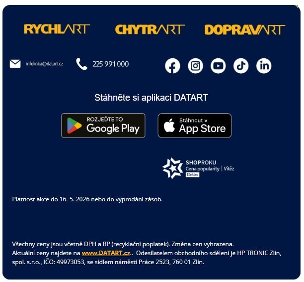 DATART leták - Vybavte se pro každý pohyb (2026-05-12 - 2026-05-16)