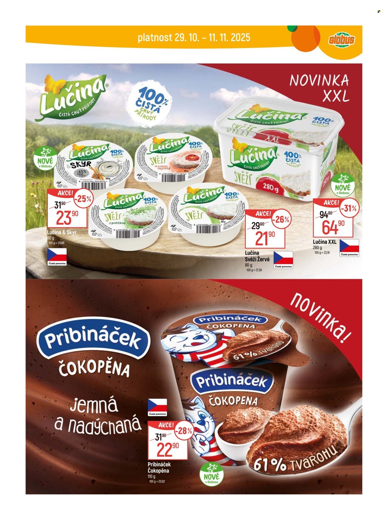 GLOBUS leták - Od středy 29.10.2025 (2025-10-29 - 2025-11-04)