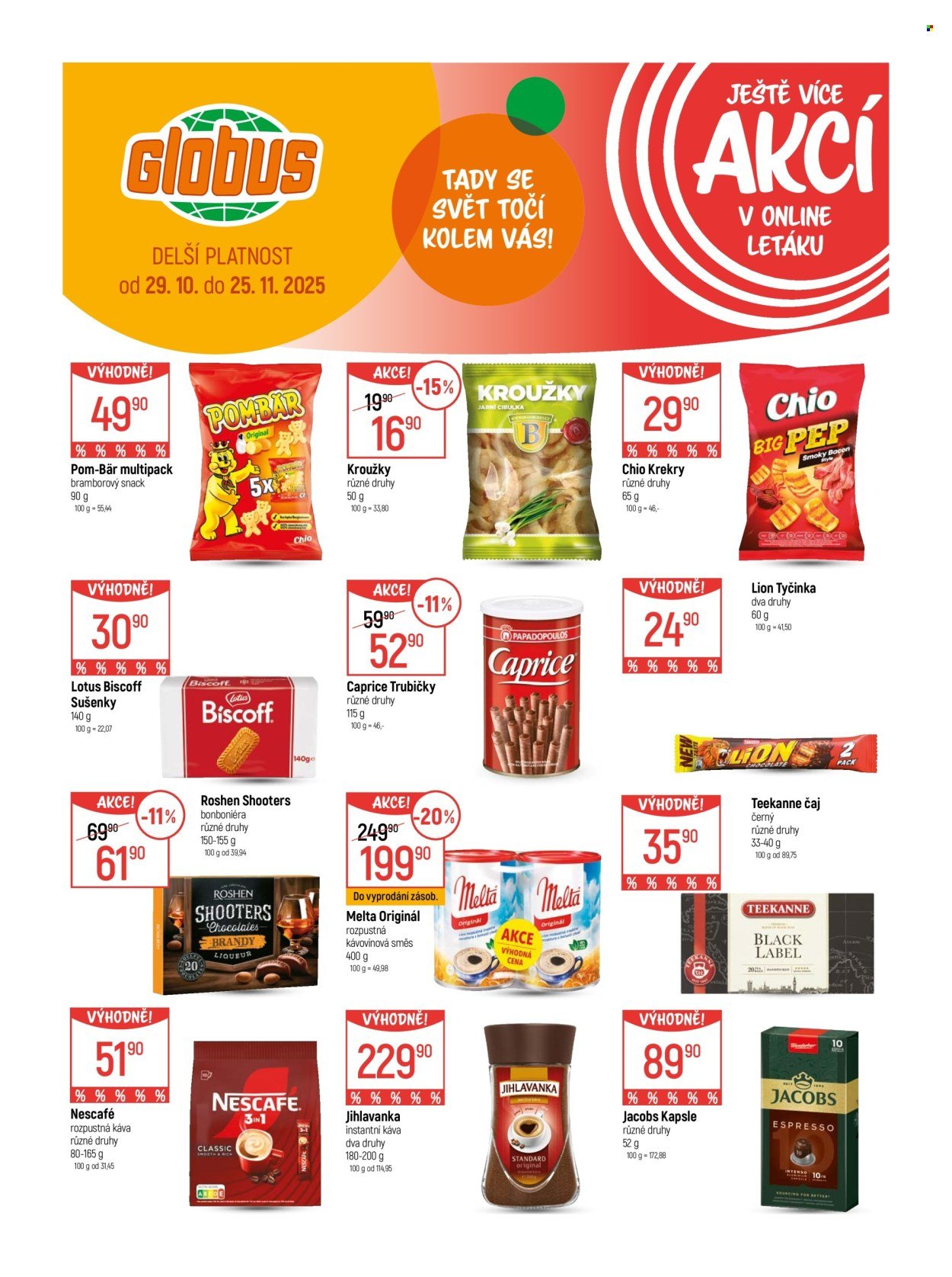 GLOBUS leták - Od středy 29.10.2025 (2025-10-29 - 2025-11-04)