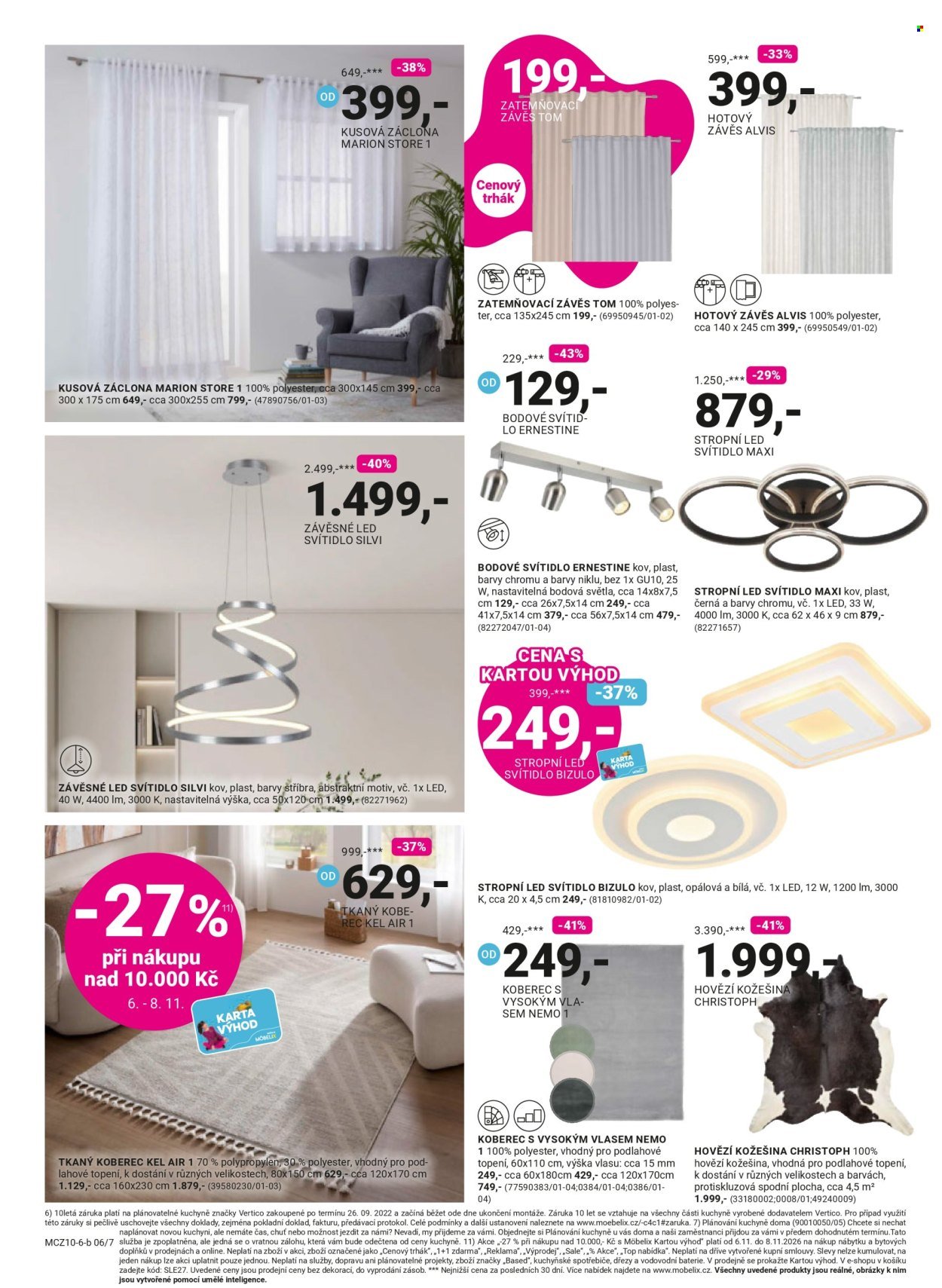 MÖBELIX leták - -20% na vše soboty 31.10.2026
