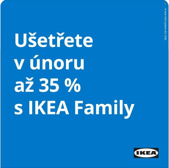 IKEA leták - Od neděle 1.2.2026 (2026-02-01 - 2026-02-28)