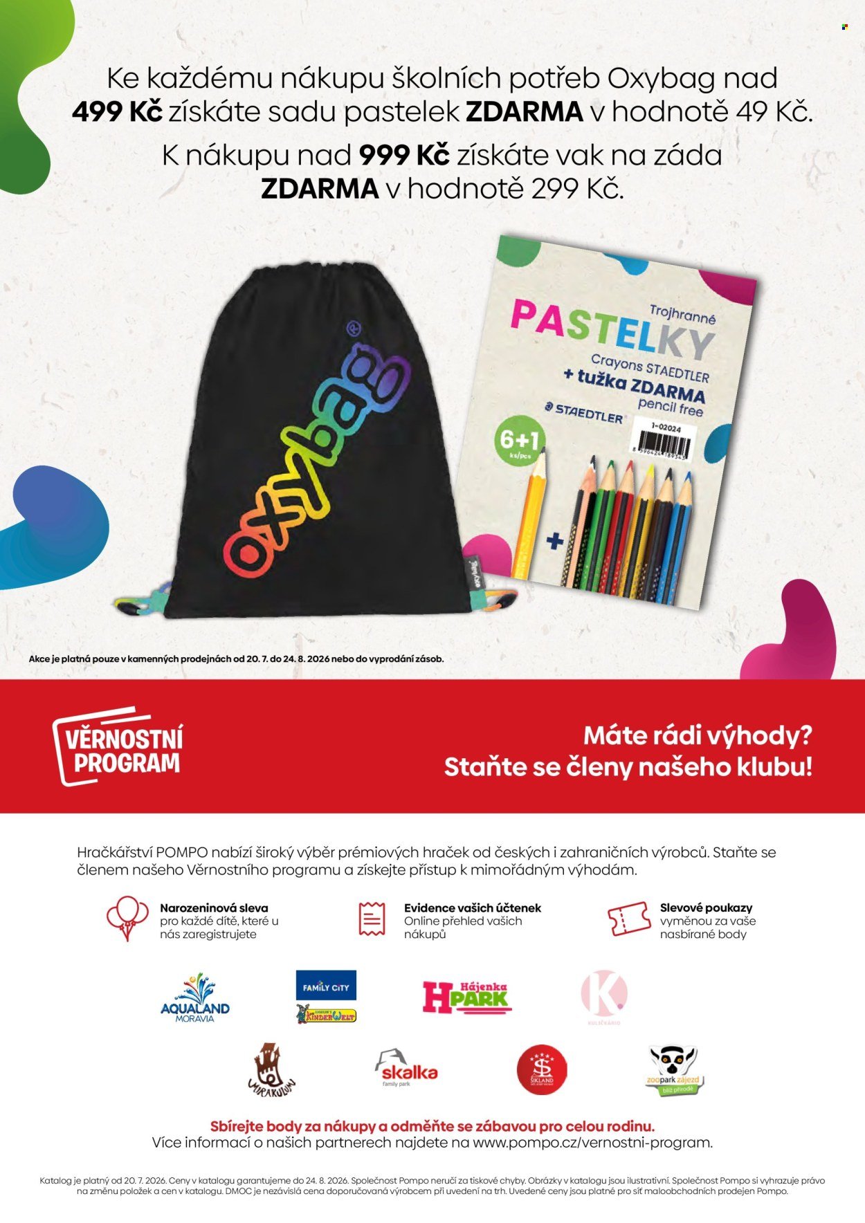 POMPO leták - Zpátky do školy 2026