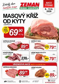 ZEMAN MASO-UZENINY leták - Od pondělí 8.6.2026
