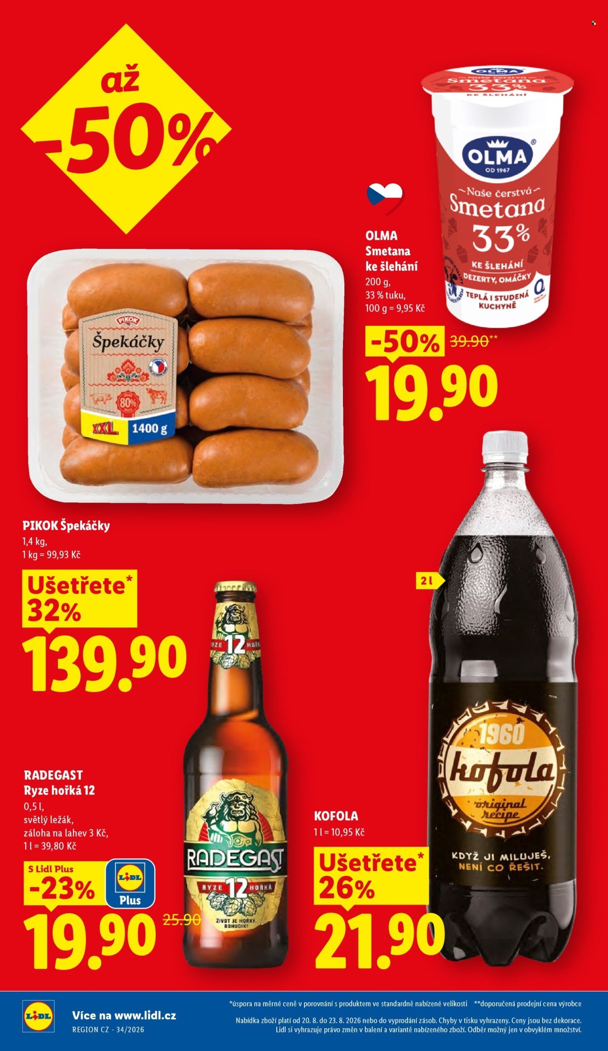 LIDL leták - Od čtvrtka 20.8.2026