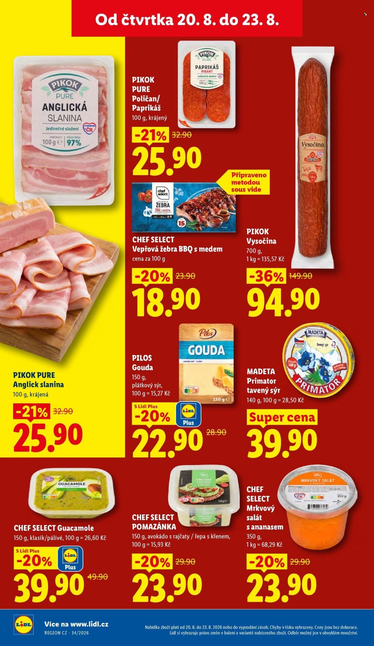 LIDL leták - Od čtvrtka 20.8.2026