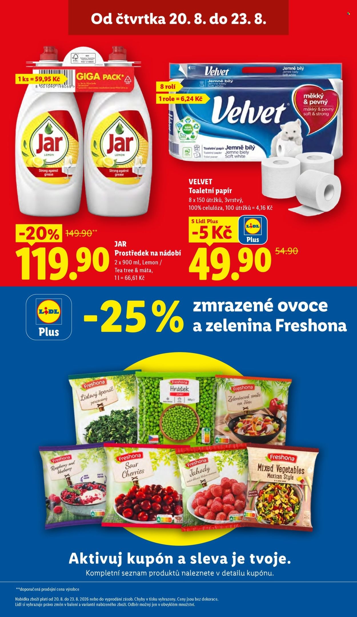 LIDL leták - Od čtvrtka 20.8.2026