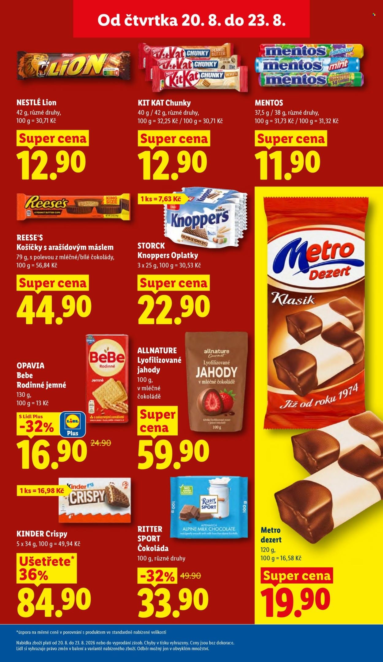 LIDL leták - Od čtvrtka 20.8.2026