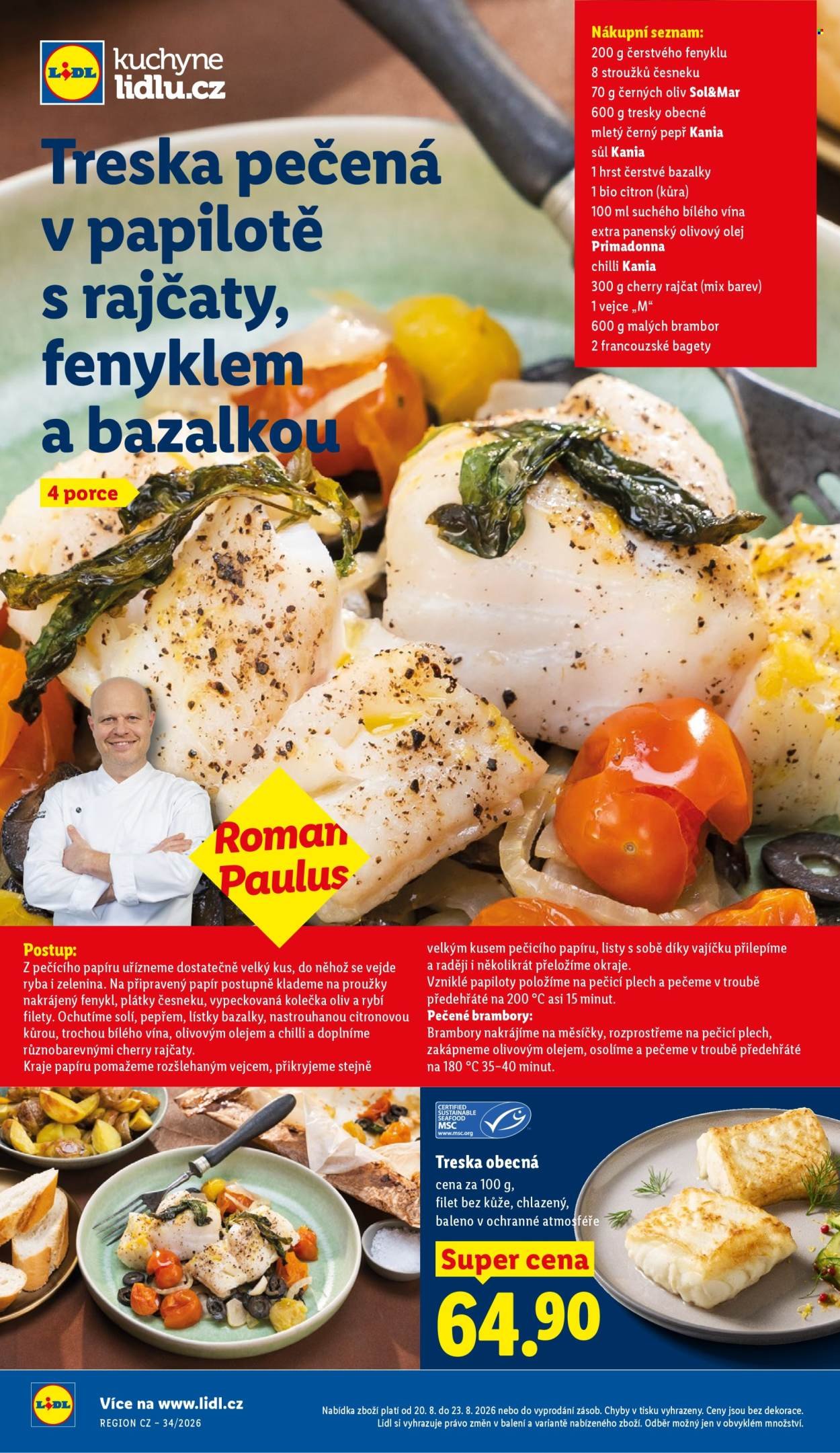LIDL leták - Od čtvrtka 20.8.2026