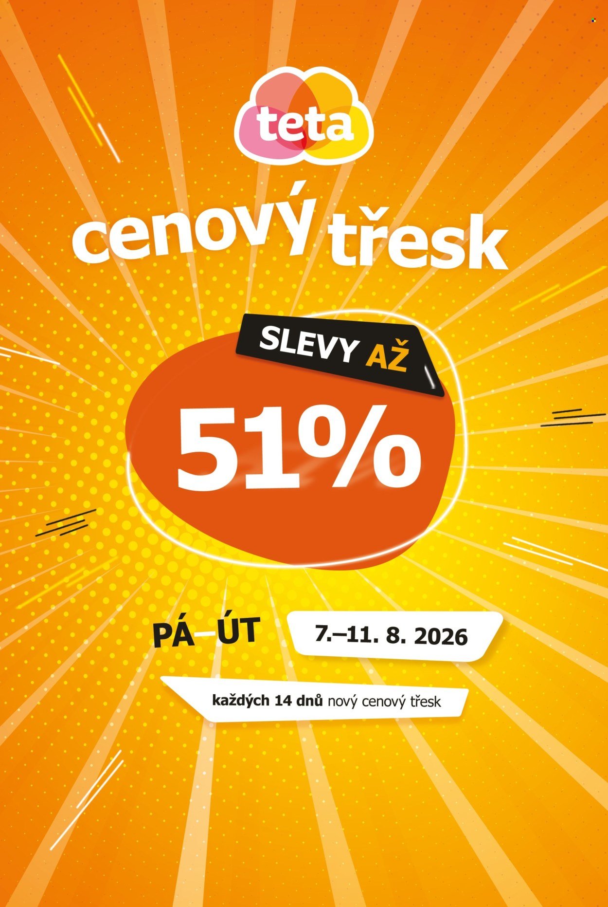 TETA DROGERIE leták - Cenový třesk
