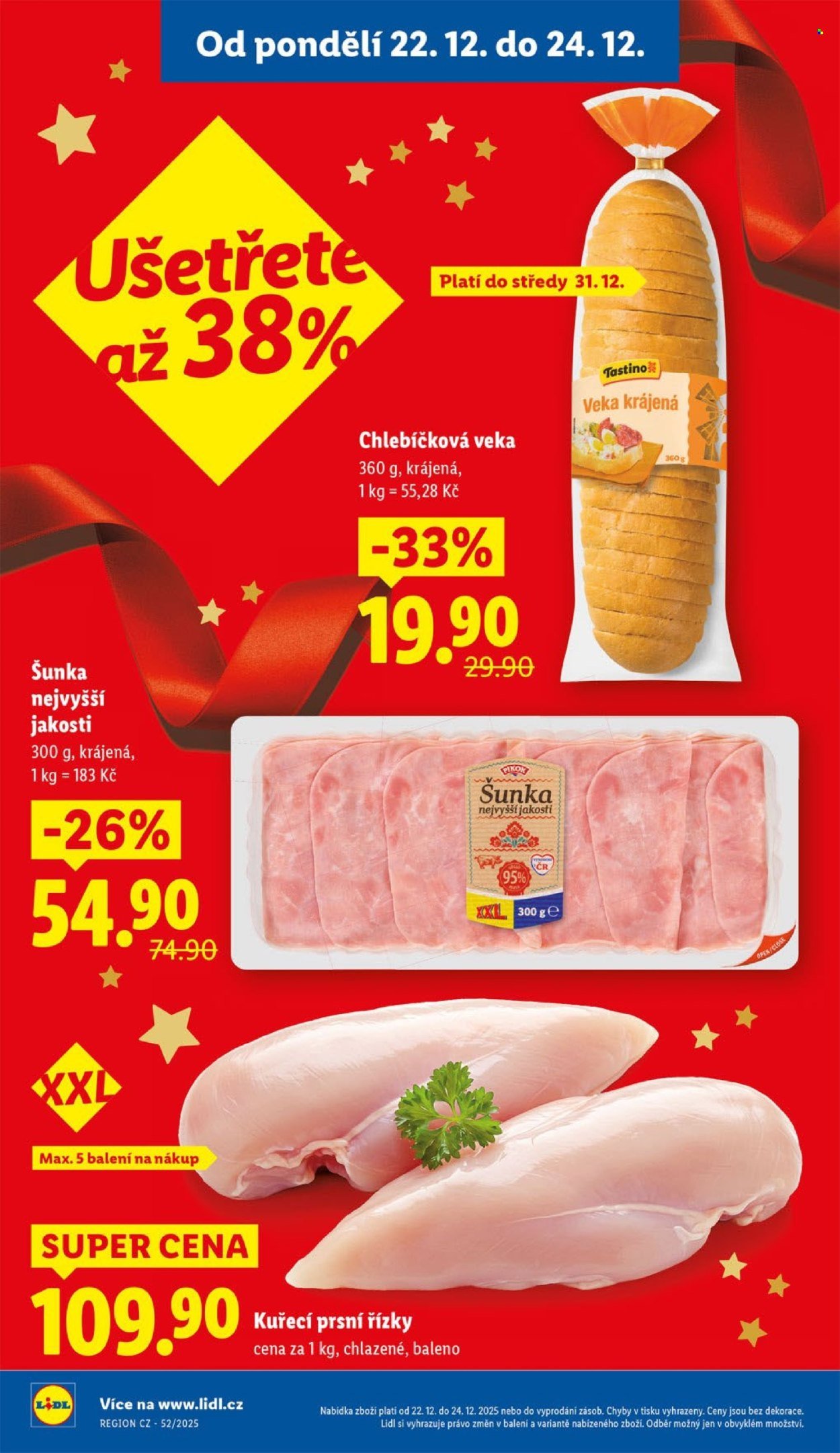 LIDL leták - Od pondělí 22.12.2025 (2025-12-22 - 2025-12-24)