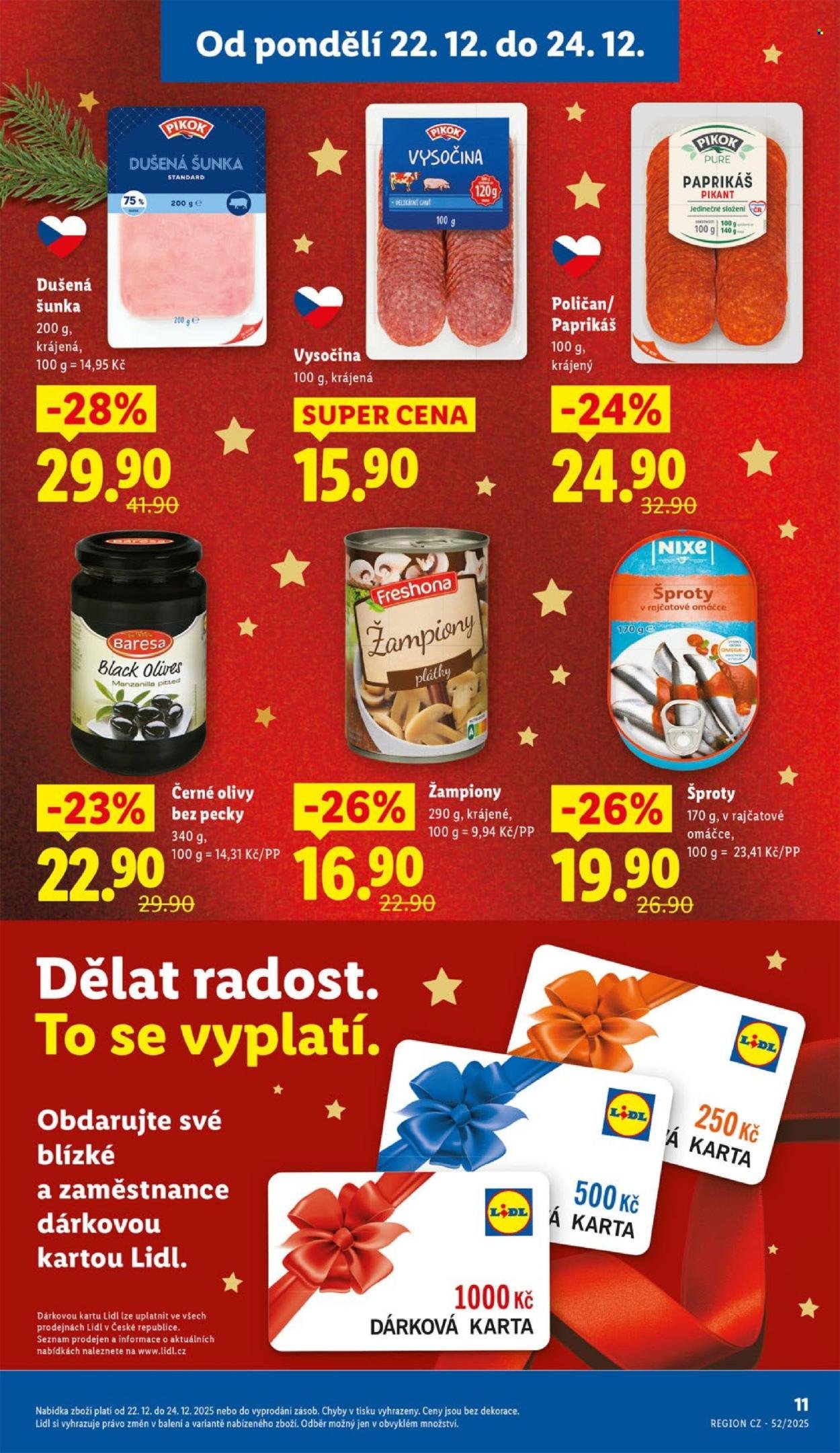 LIDL leták - Od pondělí 22.12.2025 (2025-12-22 - 2025-12-24)