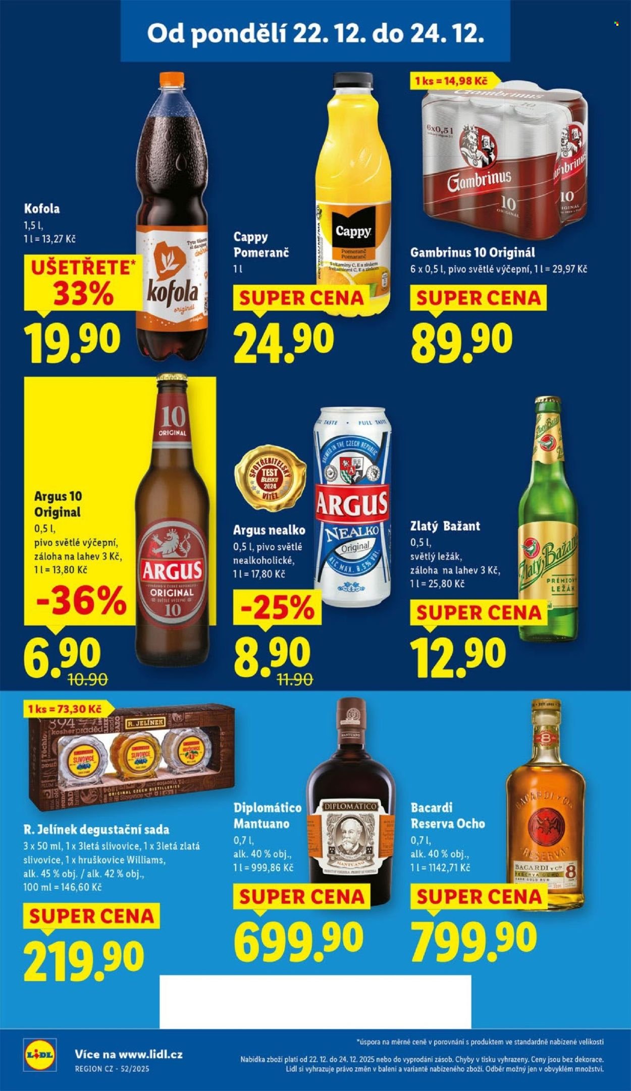 LIDL leták - Od pondělí 22.12.2025 (2025-12-22 - 2025-12-24)