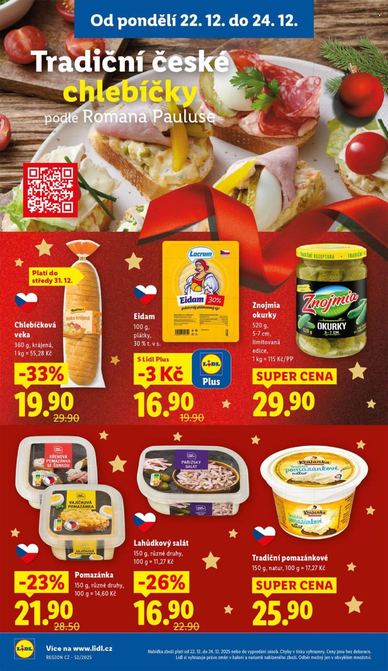 LIDL leták - Od pondělí 22.12.2025 (2025-12-22 - 2025-12-24)