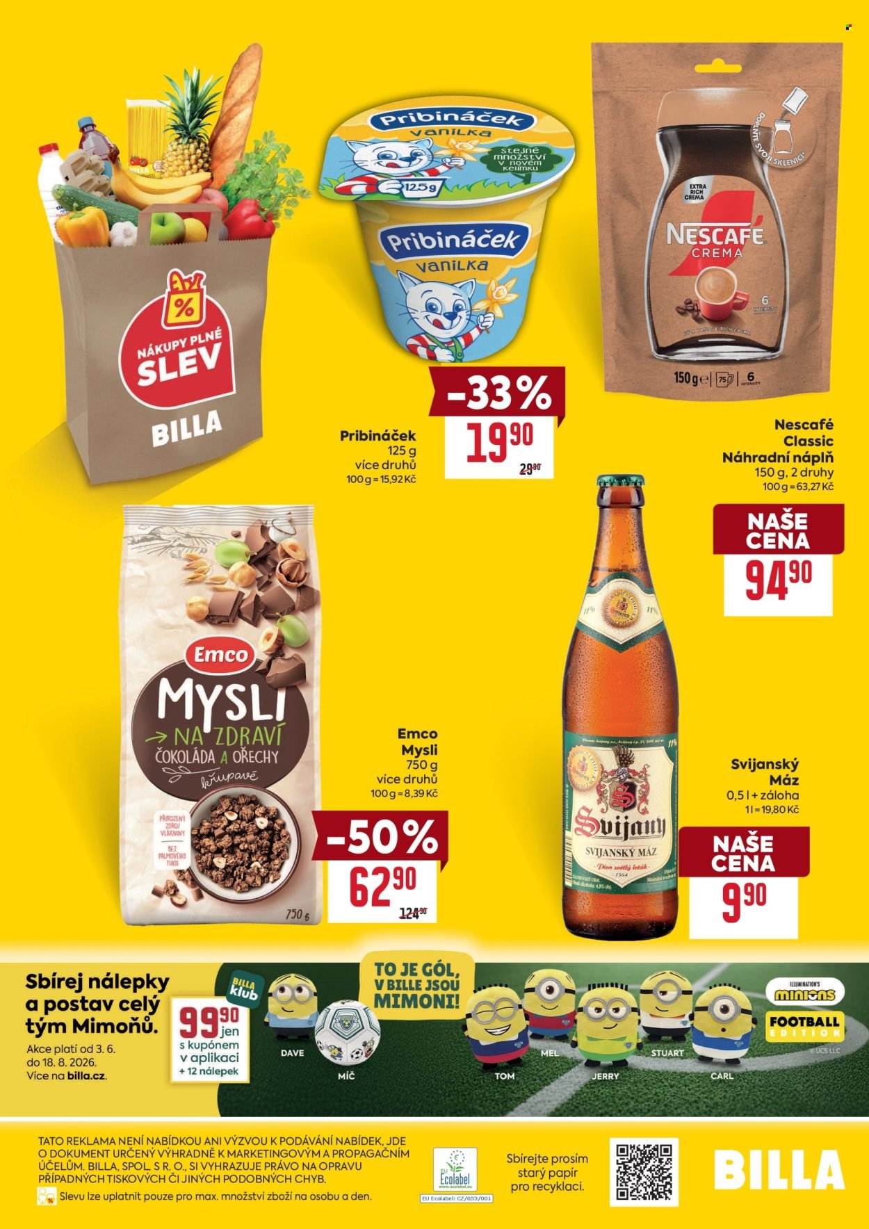 BILLA leták - Speciální nabídka: vybrané prodejny
