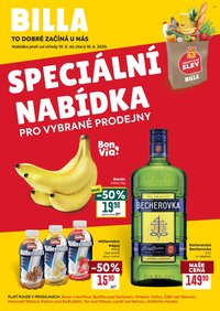 BILLA leták - Speciální nabídka: vybrané prodejny